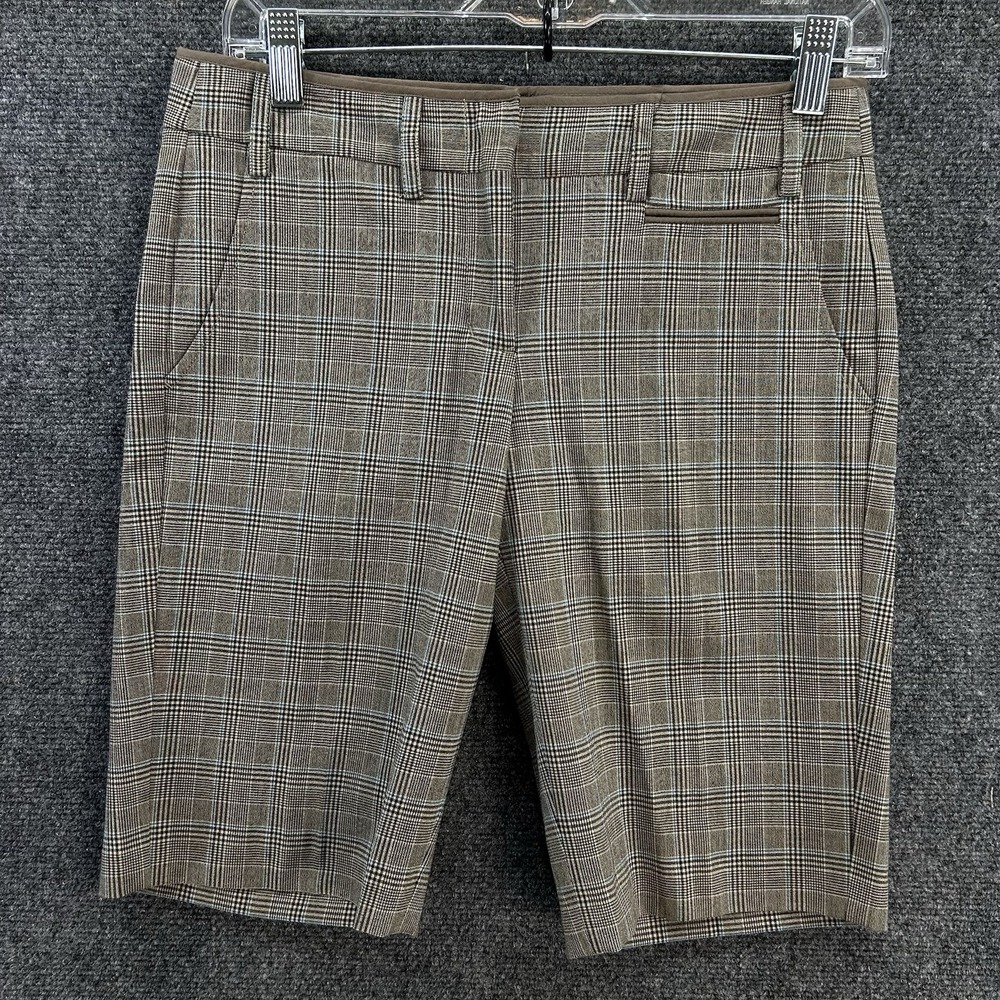 VTG 90s Y2K BCBG MAXAZRIA Plaid Bermuda Shorts 2 Grunge Academia Preppy Low Rise
